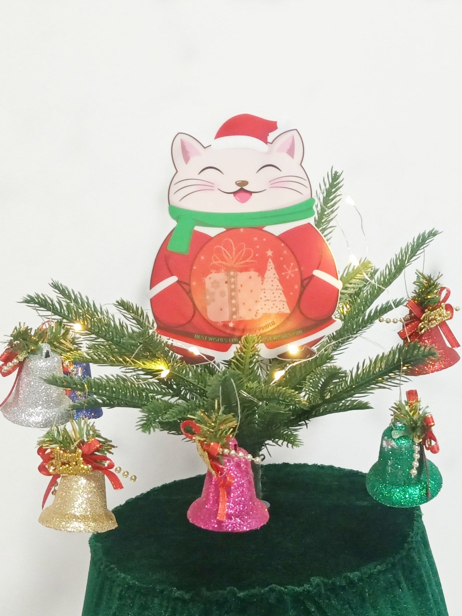 Cat Christmas tree with 3 cat houses 40 inch cat tower for indoor cats